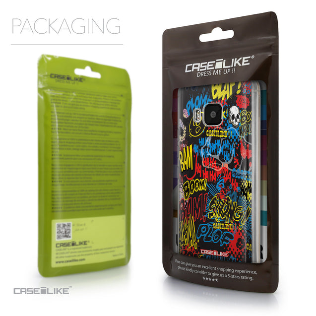 Packaging - CASEiLIKE HTC One M9 back cover Comic Captions Black 2915