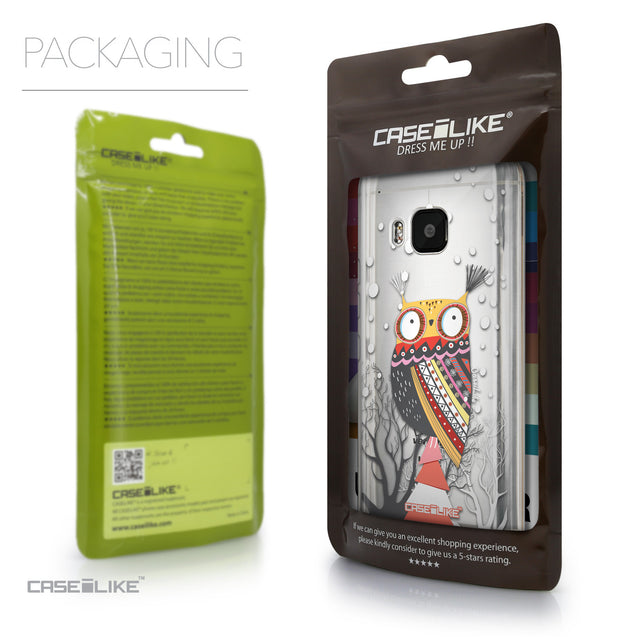 Packaging - CASEiLIKE HTC One M9 back cover Owl Graphic Design 3317