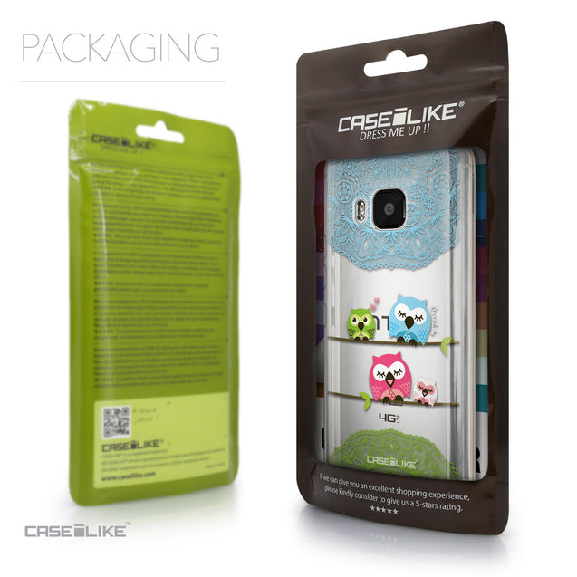 Packaging - CASEiLIKE HTC One M9 back cover Owl Graphic Design 3318