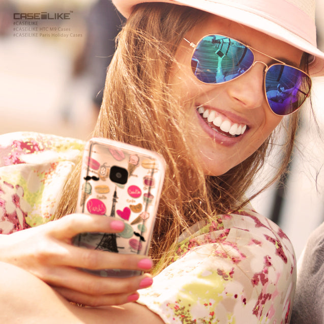 Share - CASEiLIKE HTC One M9 back cover Paris Holiday 3904