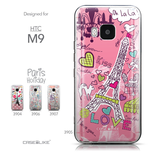Collection - CASEiLIKE HTC One M9 back cover Paris Holiday 3905