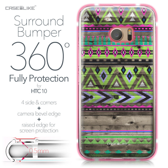 HTC 10 case Indian Tribal Theme Pattern 2049 Bumper Case Protection | CASEiLIKE.com