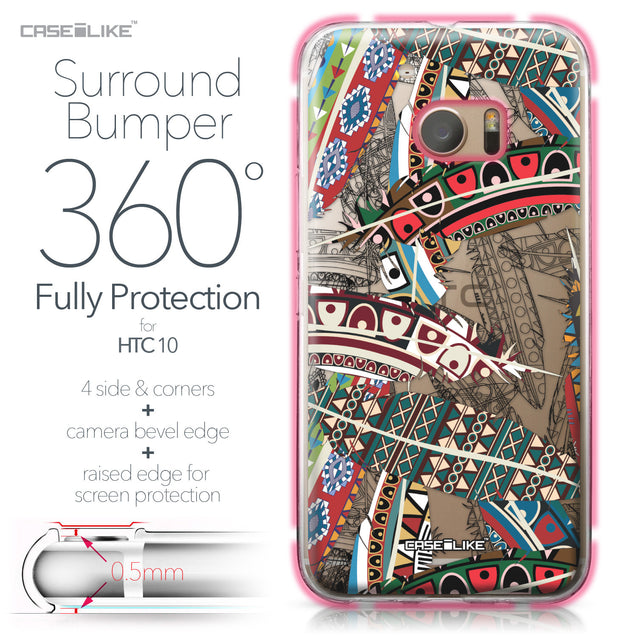 HTC 10 case Indian Tribal Theme Pattern 2055 Bumper Case Protection | CASEiLIKE.com