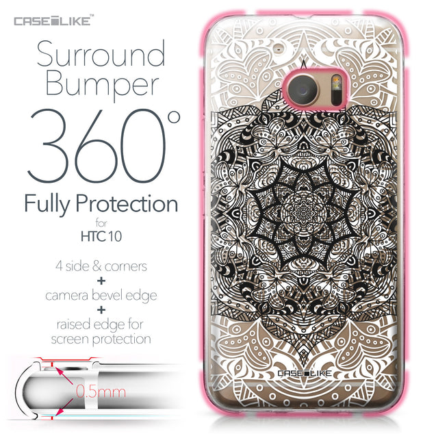 HTC 10 case Mandala Art 2097 Bumper Case Protection | CASEiLIKE.com