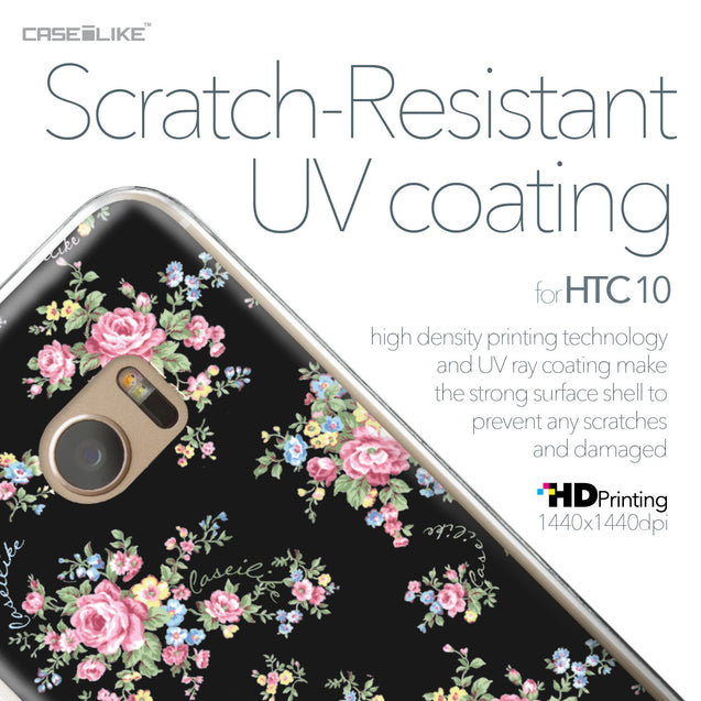 HTC 10 case Floral Rose Classic 2261 with UV-Coating Scratch-Resistant Case | CASEiLIKE.com