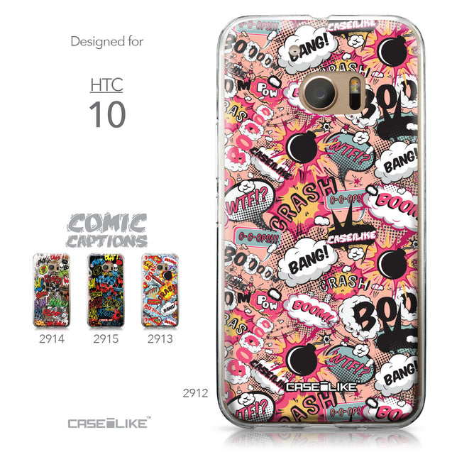 HTC 10 case Comic Captions Pink 2912 Collection | CASEiLIKE.com
