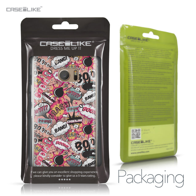 HTC 10 case Comic Captions Pink 2912 Retail Packaging | CASEiLIKE.com