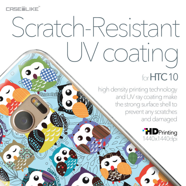 HTC 10 case Owl Graphic Design 3312 with UV-Coating Scratch-Resistant Case | CASEiLIKE.com