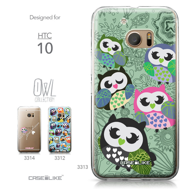 HTC 10 case Owl Graphic Design 3313 Collection | CASEiLIKE.com