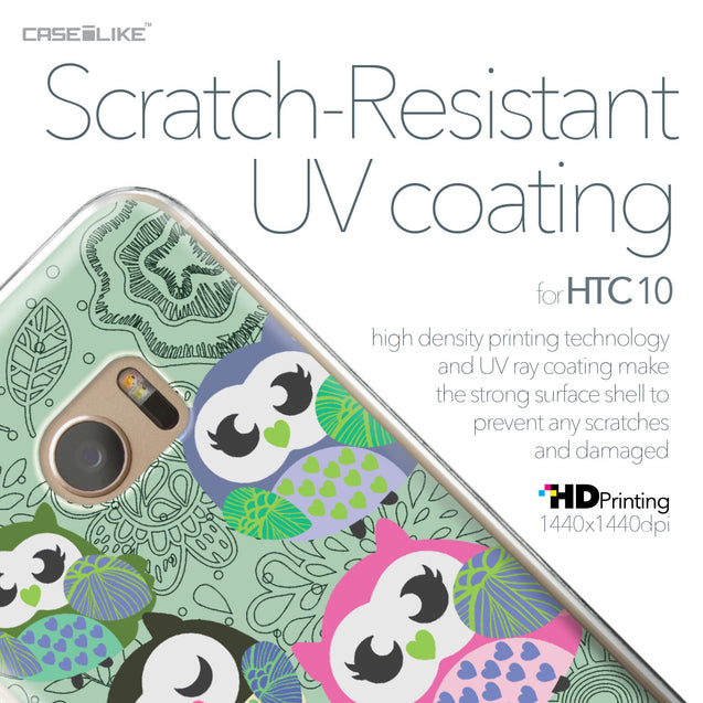 HTC 10 case Owl Graphic Design 3313 with UV-Coating Scratch-Resistant Case | CASEiLIKE.com
