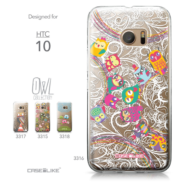 HTC 10 case Owl Graphic Design 3316 Collection | CASEiLIKE.com