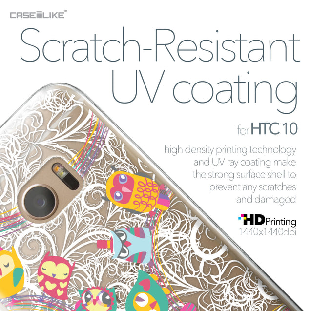 HTC 10 case Owl Graphic Design 3316 with UV-Coating Scratch-Resistant Case | CASEiLIKE.com