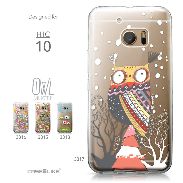 HTC 10 case Owl Graphic Design 3317 Collection | CASEiLIKE.com