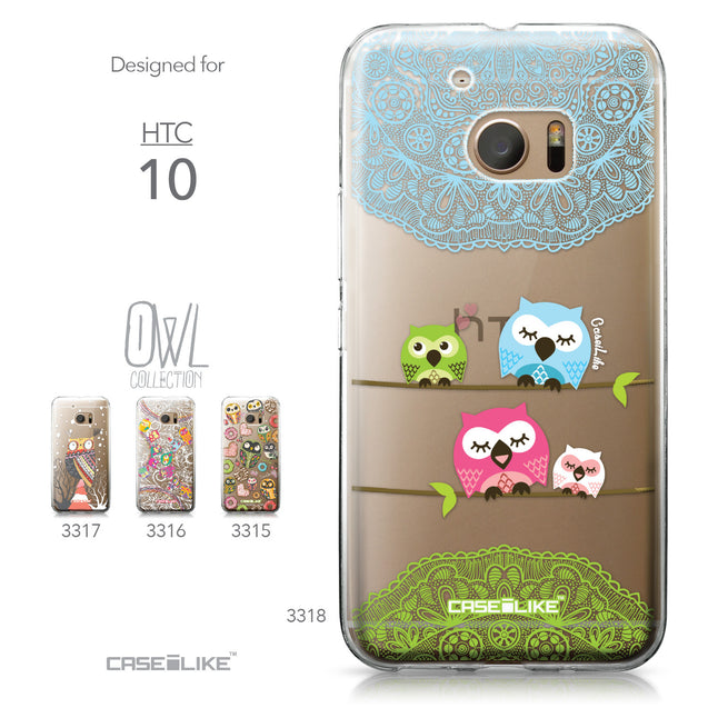 HTC 10 case Owl Graphic Design 3318 Collection | CASEiLIKE.com