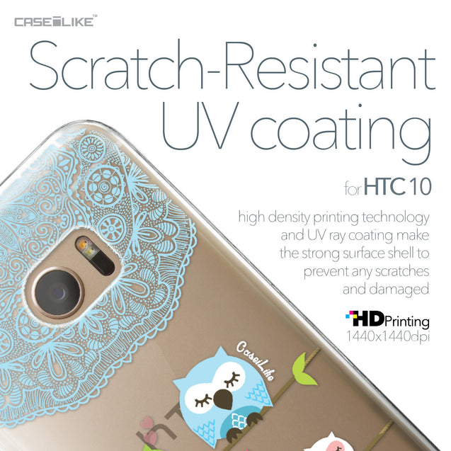 HTC 10 case Owl Graphic Design 3318 with UV-Coating Scratch-Resistant Case | CASEiLIKE.com