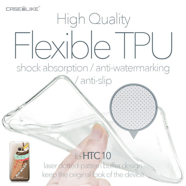 HTC 10 case Ice Cream 4820 Soft Gel Silicone Case | CASEiLIKE.com
