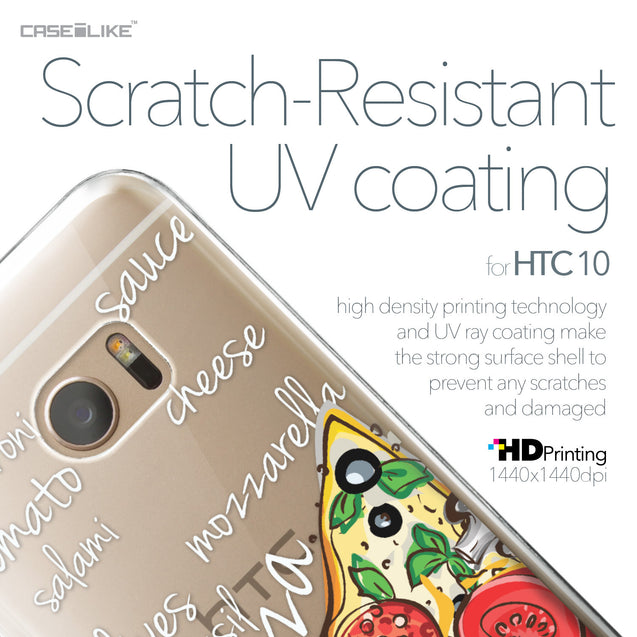 HTC 10 case Pizza 4822 with UV-Coating Scratch-Resistant Case | CASEiLIKE.com