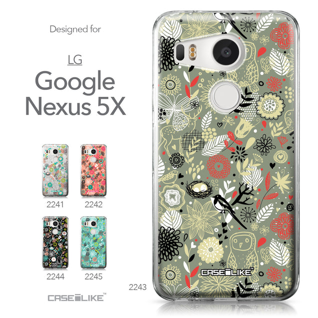 LG Google Nexus 5X case Spring Forest Gray 2243 Collection | CASEiLIKE.com