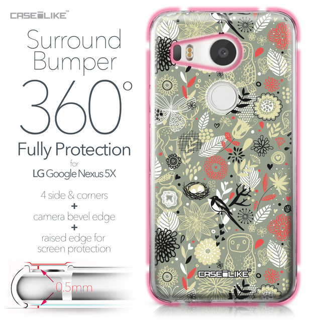 LG Google Nexus 5X case Spring Forest Gray 2243 Bumper Case Protection | CASEiLIKE.com
