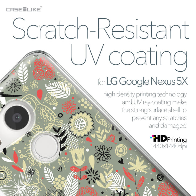 LG Google Nexus 5X case Spring Forest Gray 2243 with UV-Coating Scratch-Resistant Case | CASEiLIKE.com