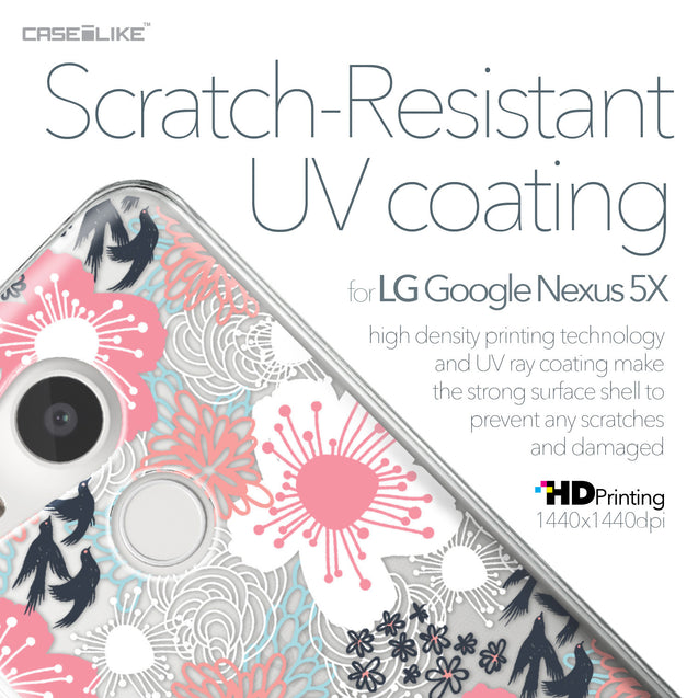 LG Google Nexus 5X case Japanese Floral 2255 with UV-Coating Scratch-Resistant Case | CASEiLIKE.com
