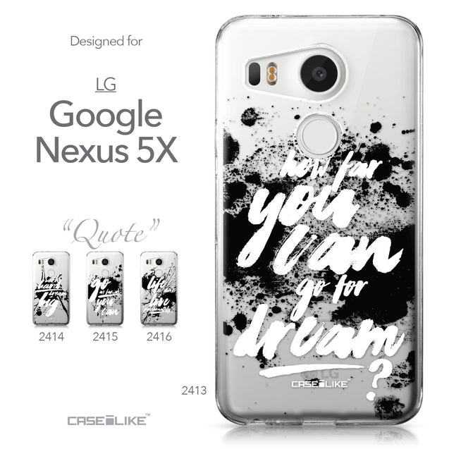 LG Google Nexus 5X case Quote 2413 Collection | CASEiLIKE.com