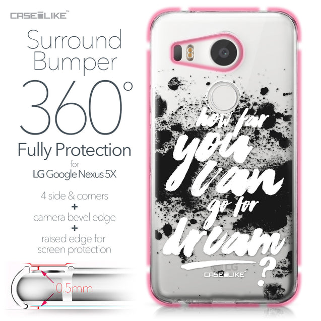 LG Google Nexus 5X case Quote 2413 Bumper Case Protection | CASEiLIKE.com