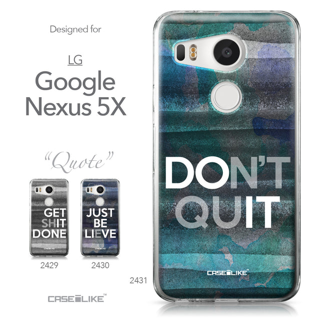 LG Google Nexus 5X case Quote 2431 Collection | CASEiLIKE.com
