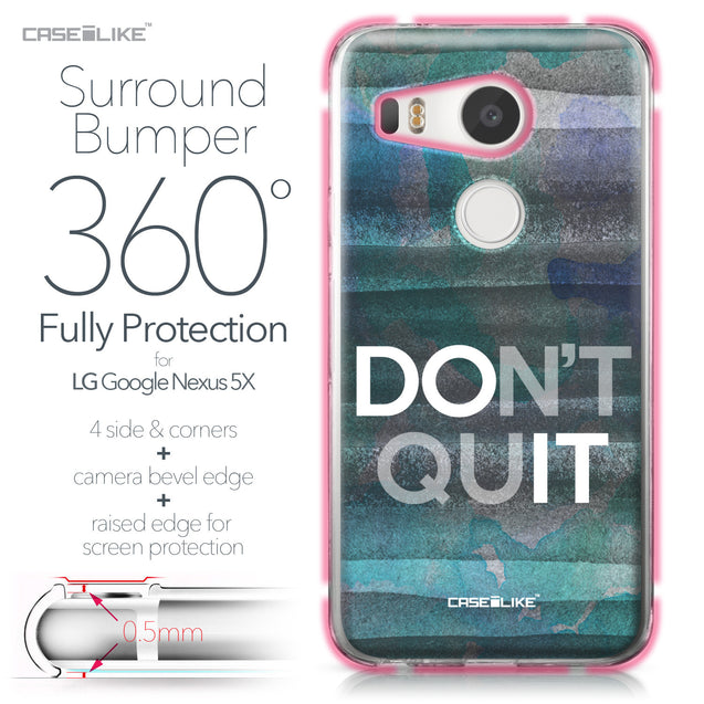LG Google Nexus 5X case Quote 2431 Bumper Case Protection | CASEiLIKE.com