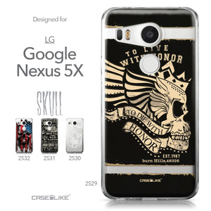 LG Google Nexus 5X case Art of Skull 2529 Collection | CASEiLIKE.com
