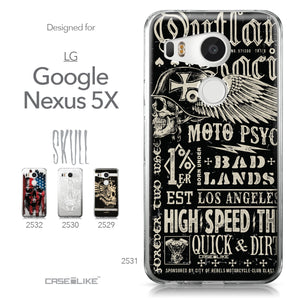 LG Google Nexus 5X case Art of Skull 2531 Collection | CASEiLIKE.com