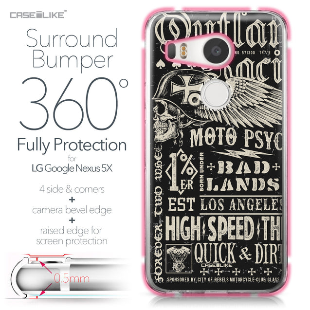 LG Google Nexus 5X case Art of Skull 2531 Bumper Case Protection | CASEiLIKE.com