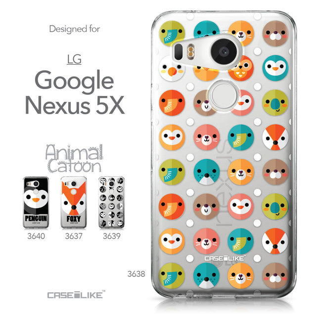 LG Google Nexus 5X case Animal Cartoon 3638 Collection | CASEiLIKE.com