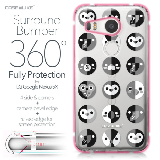 LG Google Nexus 5X case Animal Cartoon 3639 Bumper Case Protection | CASEiLIKE.com
