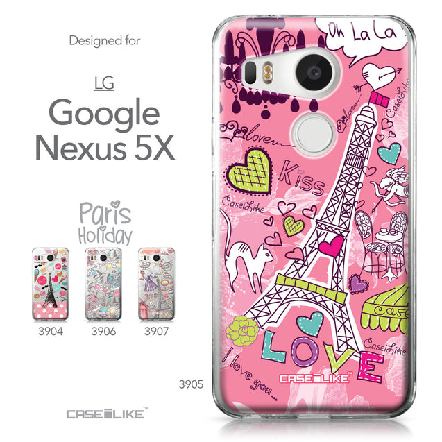 LG Google Nexus 5X case Paris Holiday 3905 Collection | CASEiLIKE.com