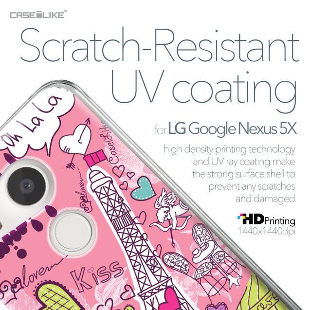 LG Google Nexus 5X case Paris Holiday 3905 with UV-Coating Scratch-Resistant Case | CASEiLIKE.com