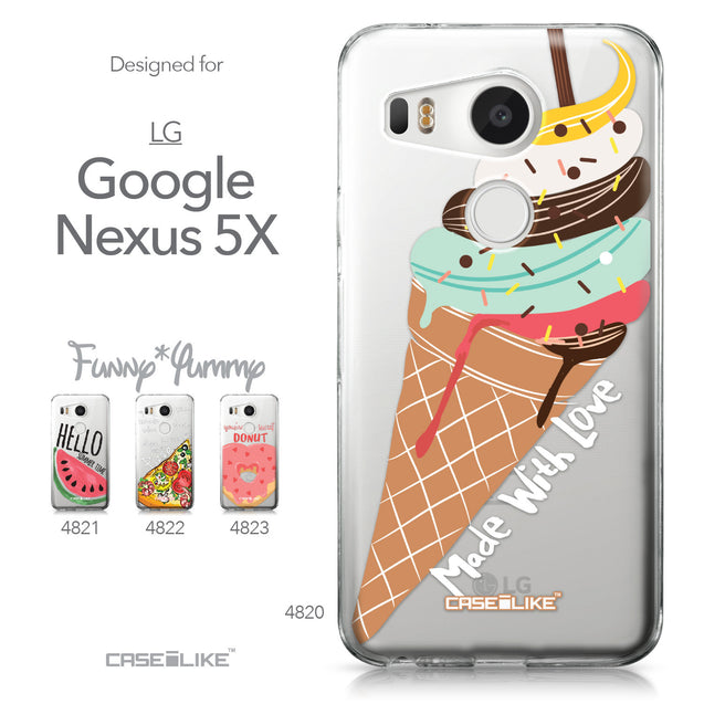 LG Google Nexus 5X case Ice Cream 4820 Collection | CASEiLIKE.com