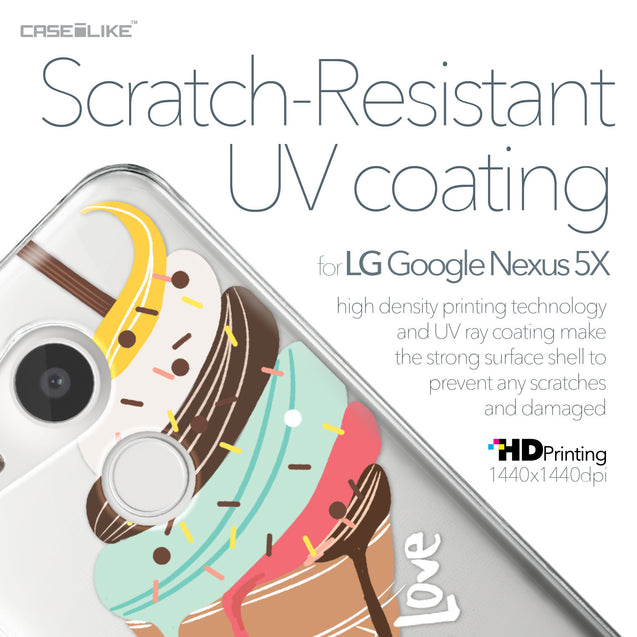 LG Google Nexus 5X case Ice Cream 4820 with UV-Coating Scratch-Resistant Case | CASEiLIKE.com