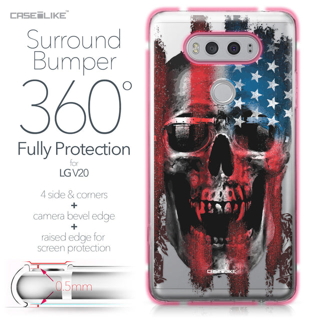 LG V20 case Art of Skull 2532 Bumper Case Protection | CASEiLIKE.com