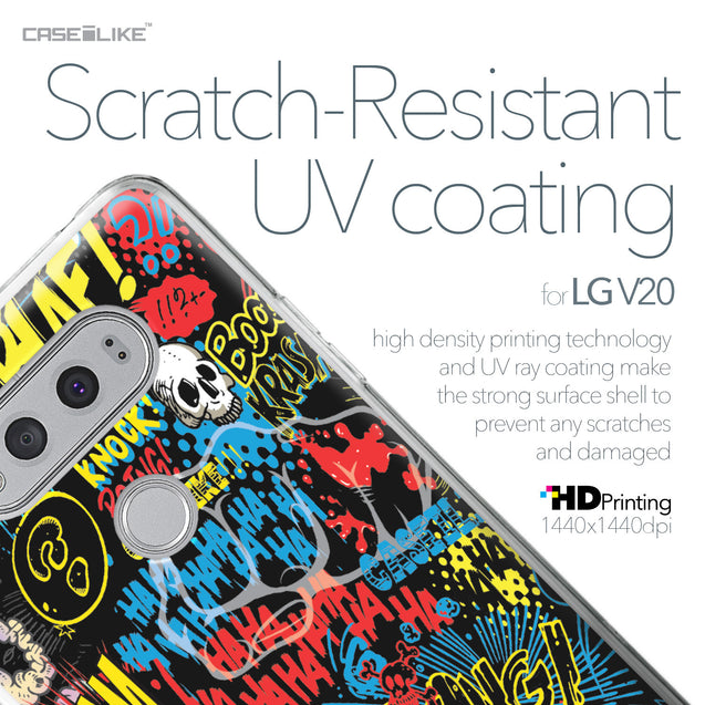 LG V20 case Comic Captions Black 2915 with UV-Coating Scratch-Resistant Case | CASEiLIKE.com