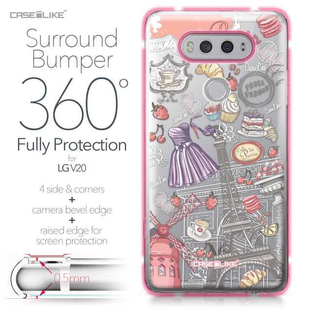 LG V20 case Paris Holiday 3907 Bumper Case Protection | CASEiLIKE.com