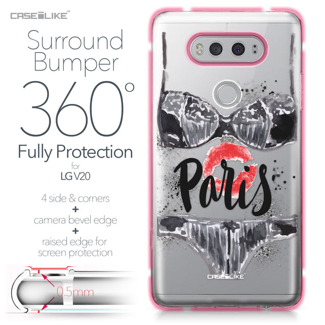 LG V20 case Paris Holiday 3910 Bumper Case Protection | CASEiLIKE.com