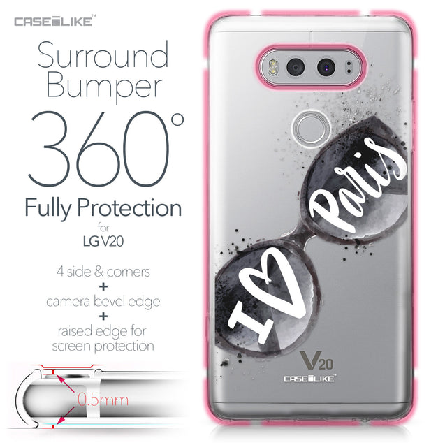 LG V20 case Paris Holiday 3911 Bumper Case Protection | CASEiLIKE.com