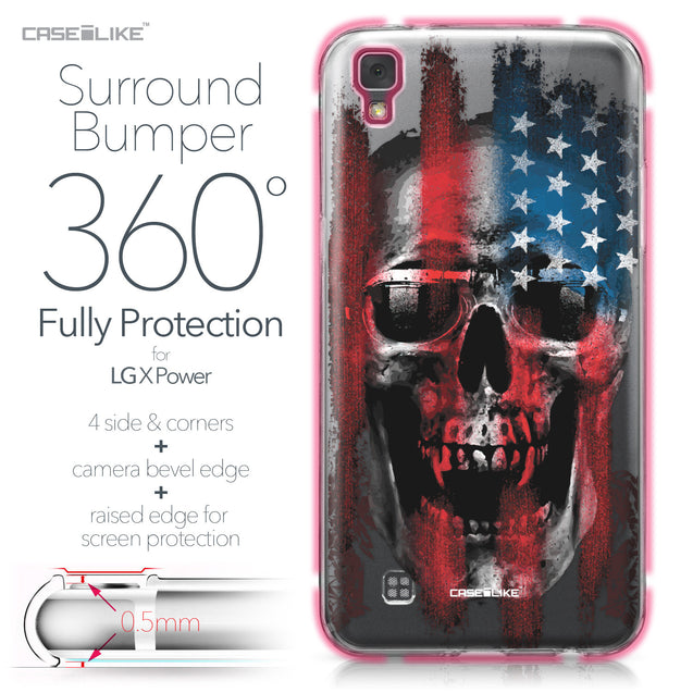 LG X Power case Art of Skull 2532 Bumper Case Protection | CASEiLIKE.com