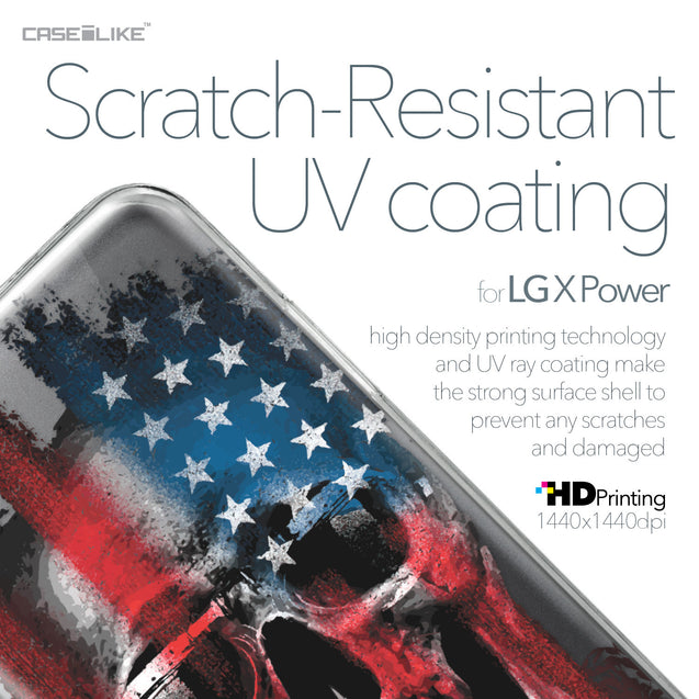 LG X Power case Art of Skull 2532 with UV-Coating Scratch-Resistant Case | CASEiLIKE.com