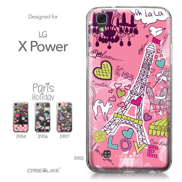 LG X Power case Paris Holiday 3905 Collection | CASEiLIKE.com