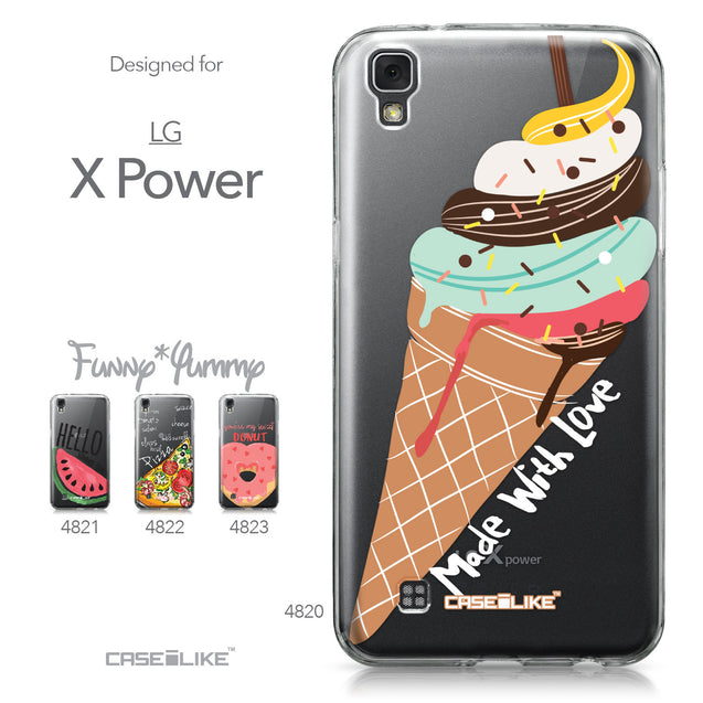 LG X Power case Ice Cream 4820 Collection | CASEiLIKE.com