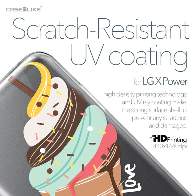 LG X Power case Ice Cream 4820 with UV-Coating Scratch-Resistant Case | CASEiLIKE.com