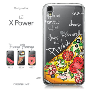 LG X Power case Pizza 4822 Collection | CASEiLIKE.com