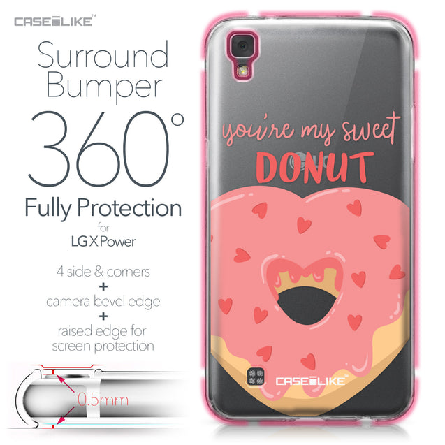 LG X Power case Dounuts 4823 Bumper Case Protection | CASEiLIKE.com